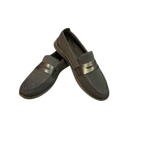 Cole Haan Womens Black Knit Loafer Flats Shoes Size 10.5